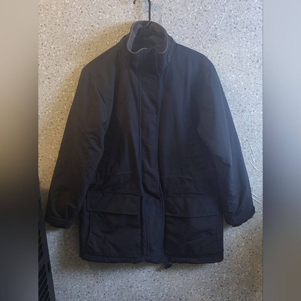 Lands End,Chore/ Barn Jacket, Puffy, Soft, Women's Black, Size 2-4 Petite Xs